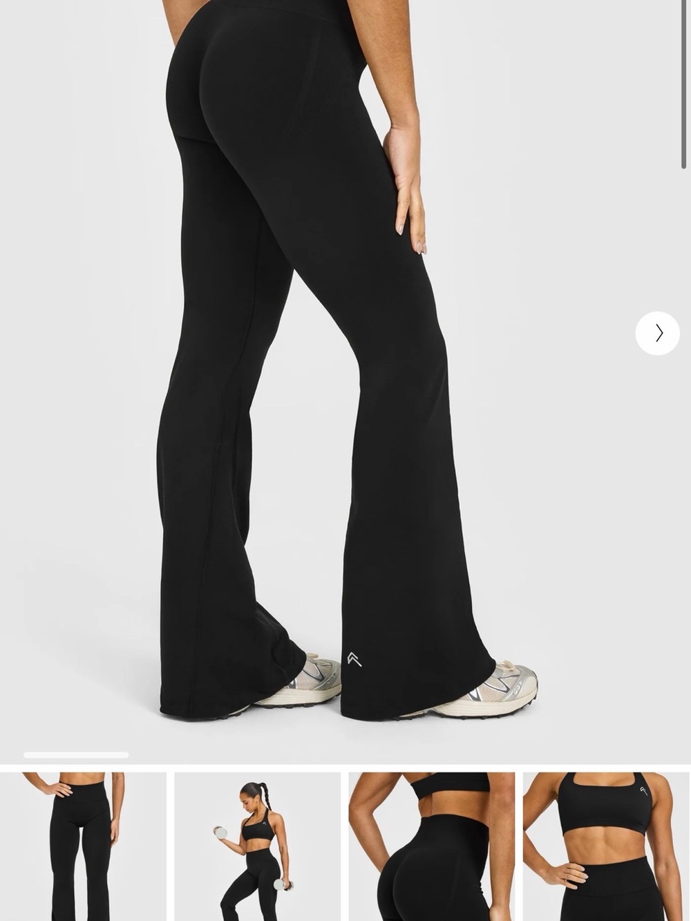 Oner Active Black Boot-Cut Flare Leggings EFFORTLESSLIFT SEAMLESS